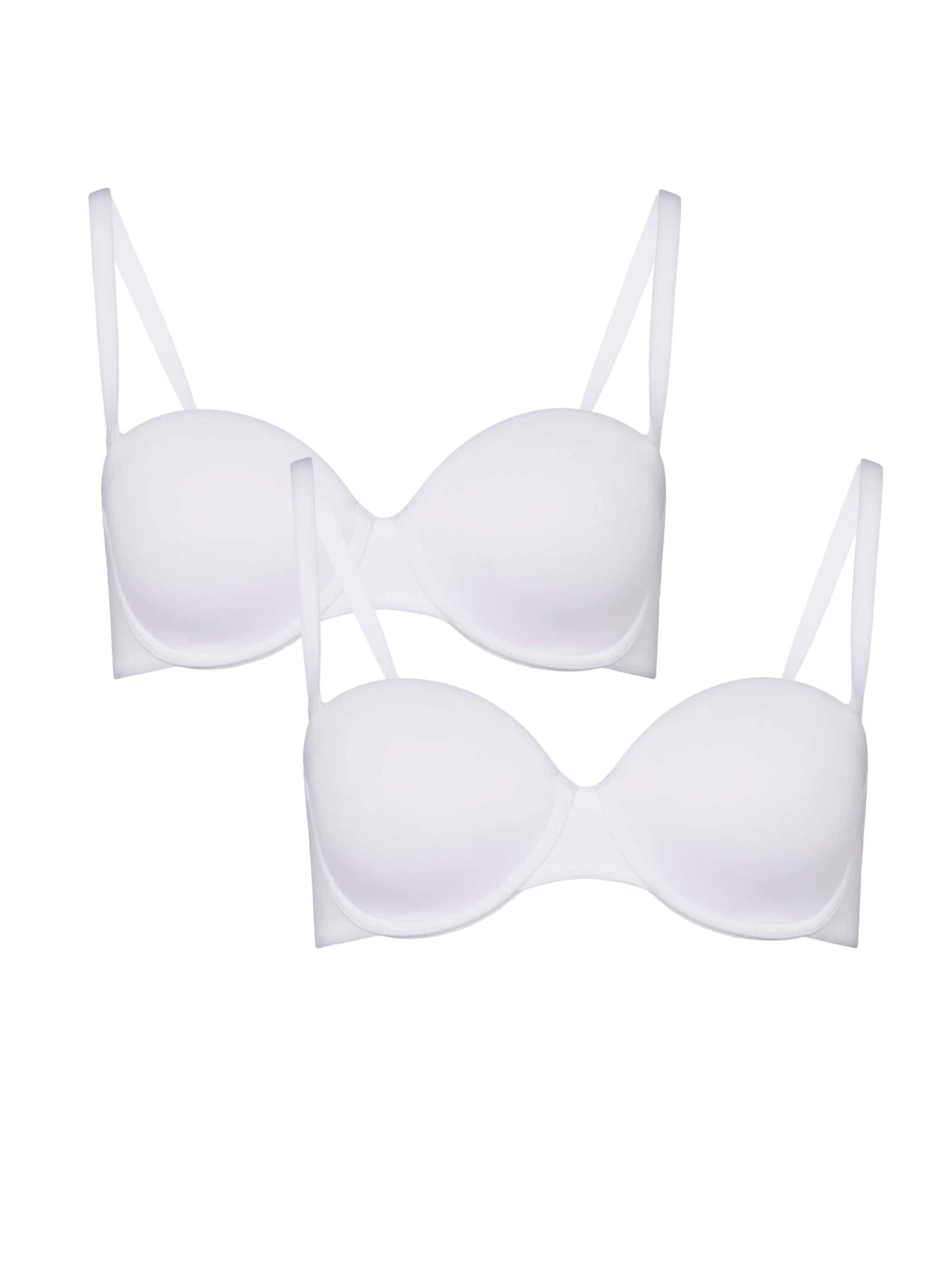 BeeDees T-shirt Bra 'T-Shirt BH Stepy Soft WDP (2-er Pack)' in White: front