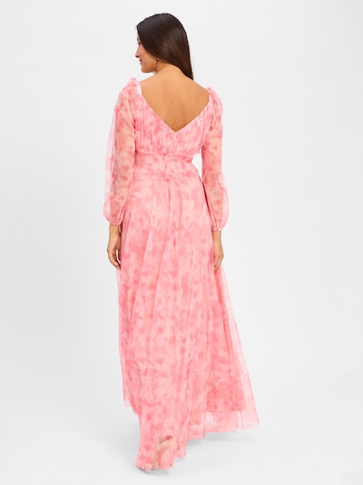 Marie Lund Abendkleid in pink / weiß, Produktansicht