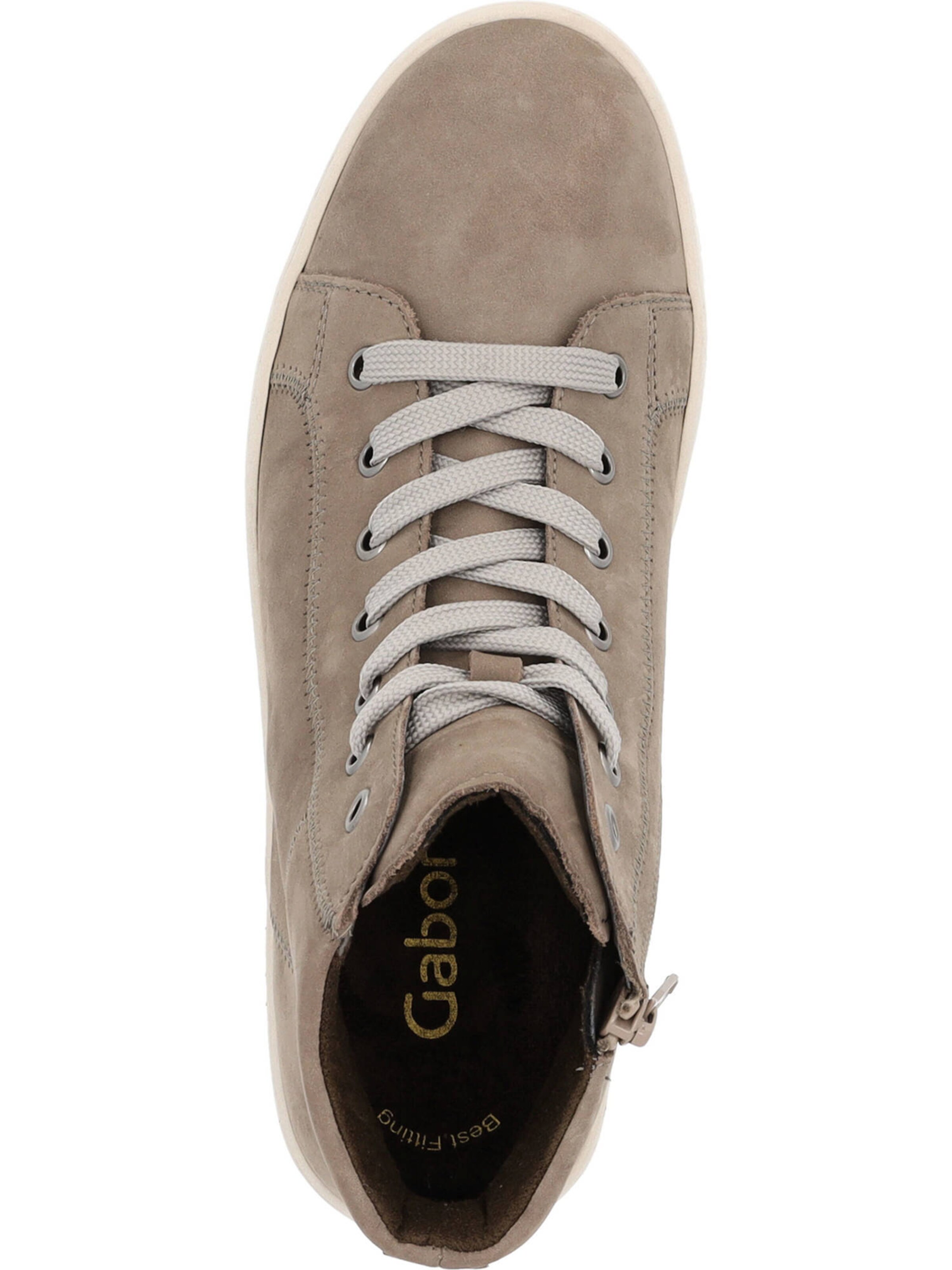 GABOR Schnürstiefelette in Beige
