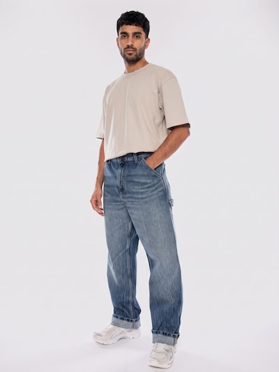 Carhartt WIP Jeans 'SINGLE KNEE PANT BLUE MARBLE USED WASH' i 30/32 i blå, Produktvisning