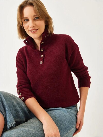 Bianco Lucci Kampsun 'Pullover' S-M suuruses burgundia, Tootevaade