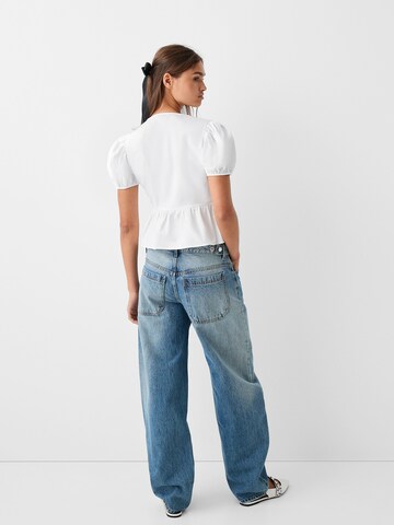 Bershka Bluse in Weiß