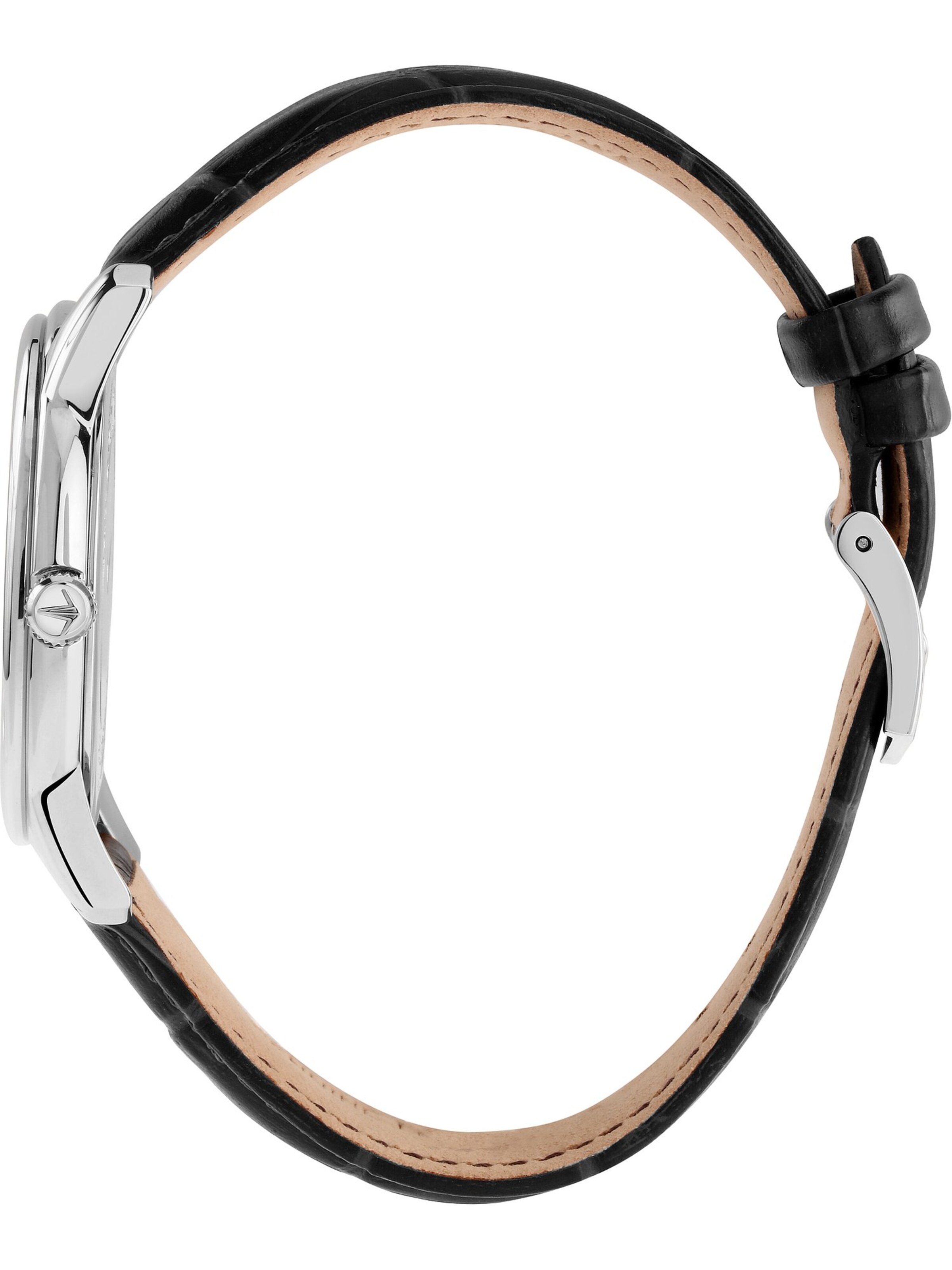 Lucien Rochat Analoguhr in Schwarz