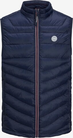 Jack & Jones Plus Vest in Blue: front