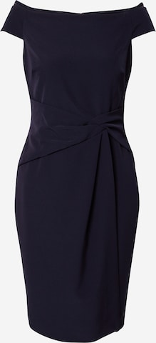 Lauren Ralph Lauren Koktejlové šaty 'SARAN' – modrá: přední strana