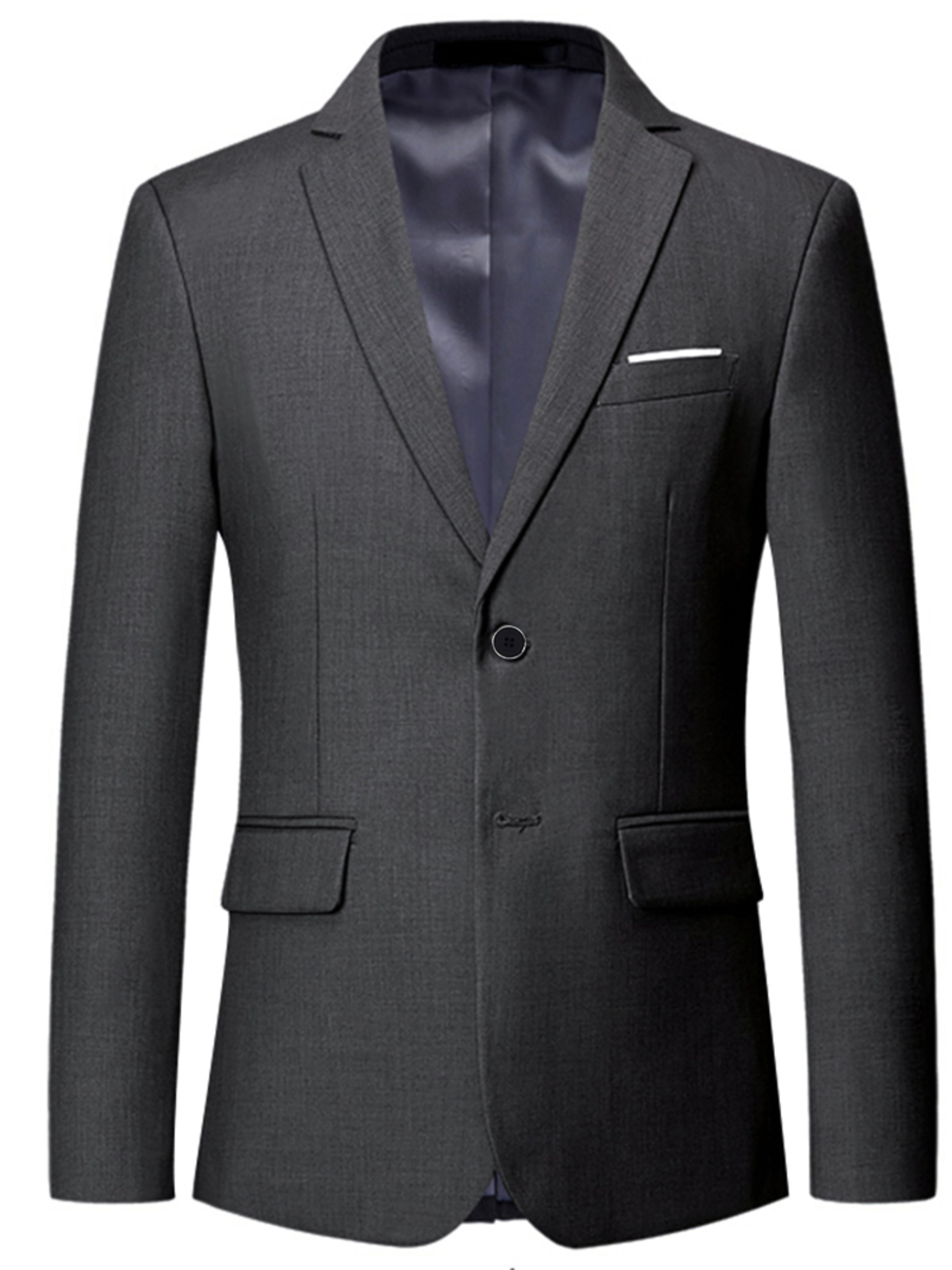 Youthup Slim Fit Business-Sakko‌‌‌ in Grau: Vorderseite