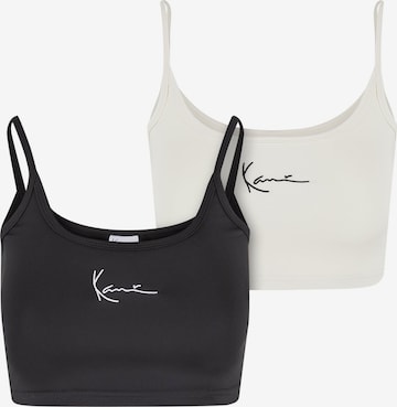 Karl Kani Top 'Essential' in Black: front