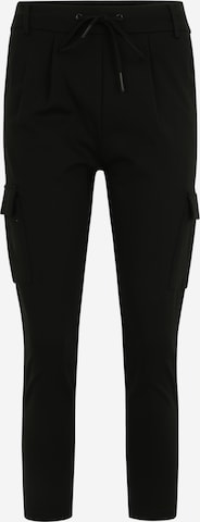 Only Petite Regular Cargo trousers 'POPTRASH' in Black: front