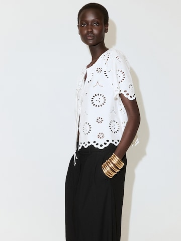 MANGO Blouse in White