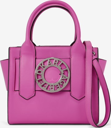 Karl Lagerfeld - Bolso de mano en rosa: frente