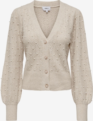 ONLY Cardigan 'LIA' i beige: forside