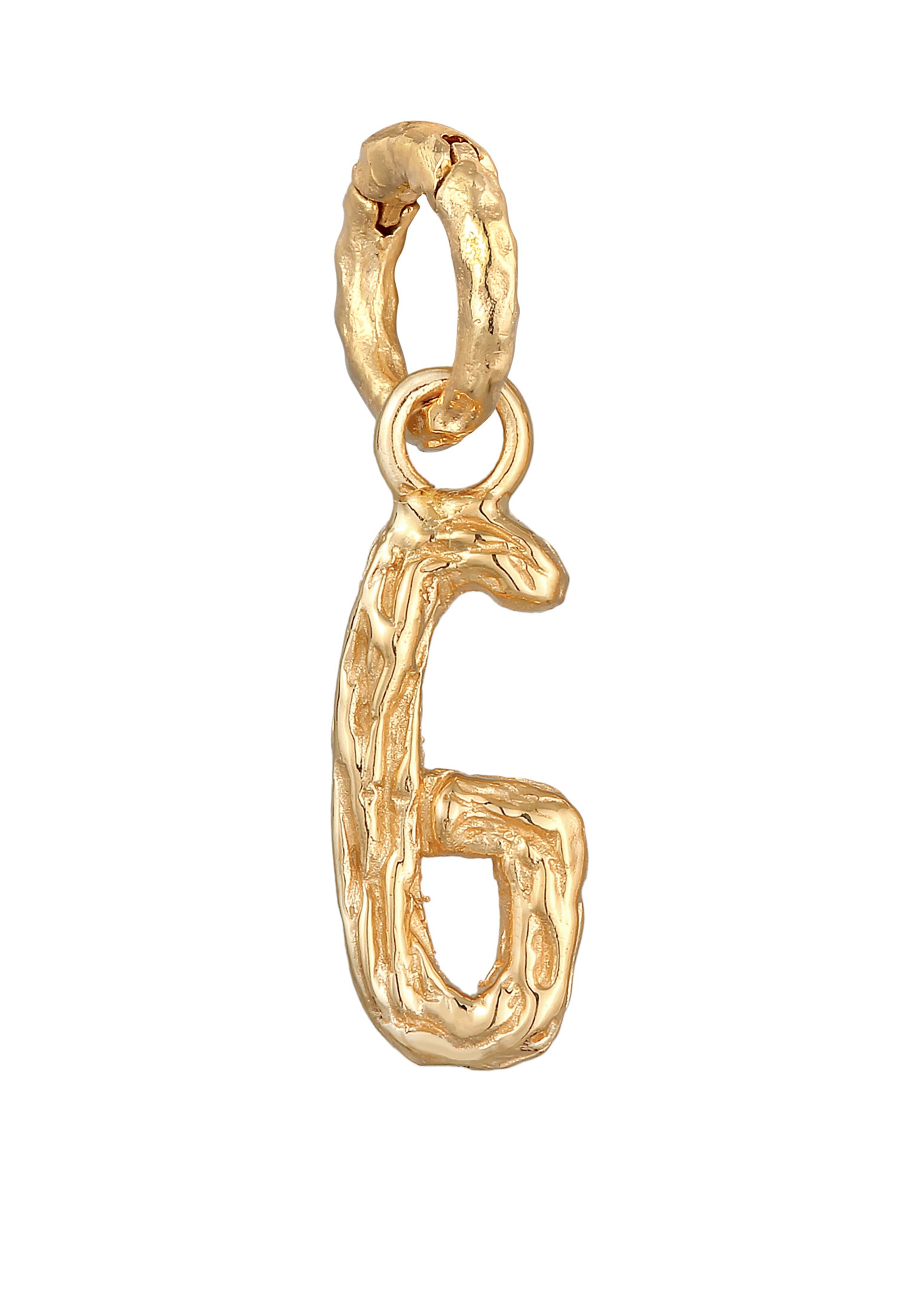 ELLI Anhänger 'Buchstabe - G' in Gold: Vorderseite