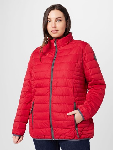 KILLTEC - Chaqueta de montaña en rojo: frente