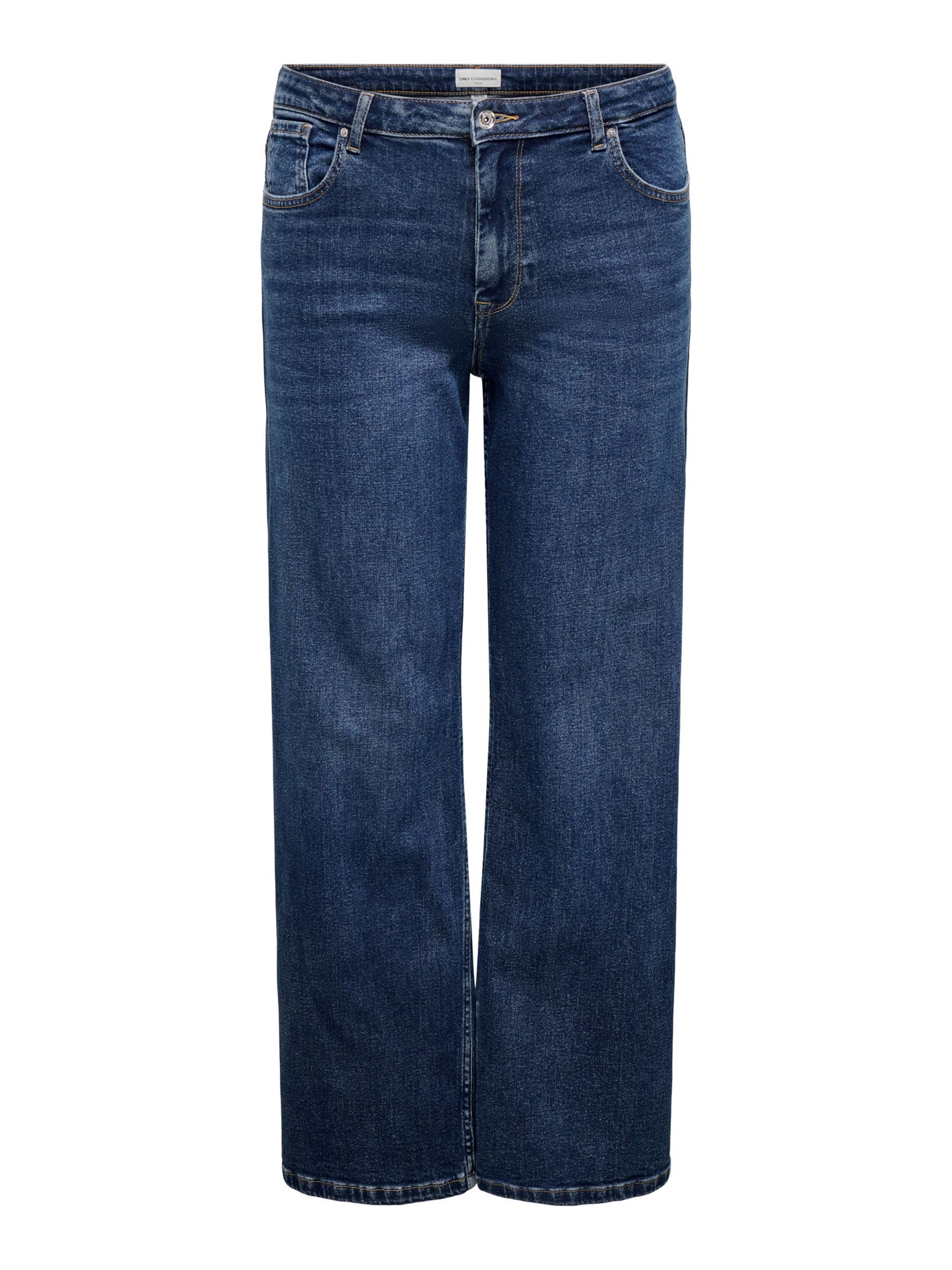 ONLY Carmakoma Jeans in Blauw: voorkant