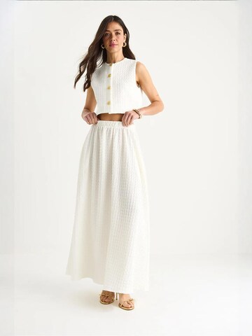 Bianco Lucci - Calças de fato em branco