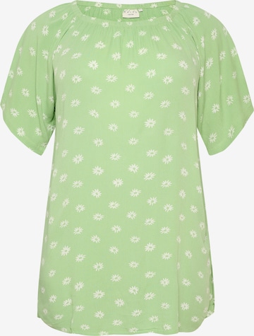 KAFFE CURVE Tunic 'Carla' in Green: front