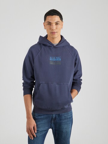 NAPAPIJRI Sweatshirt 'B-CORTONA' in Blue: front
