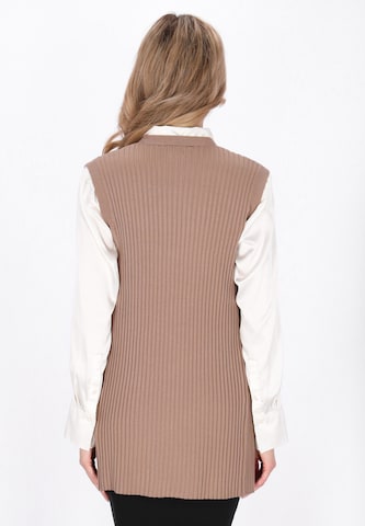 usha BLACK LABEL - Colete de malha em cinzento