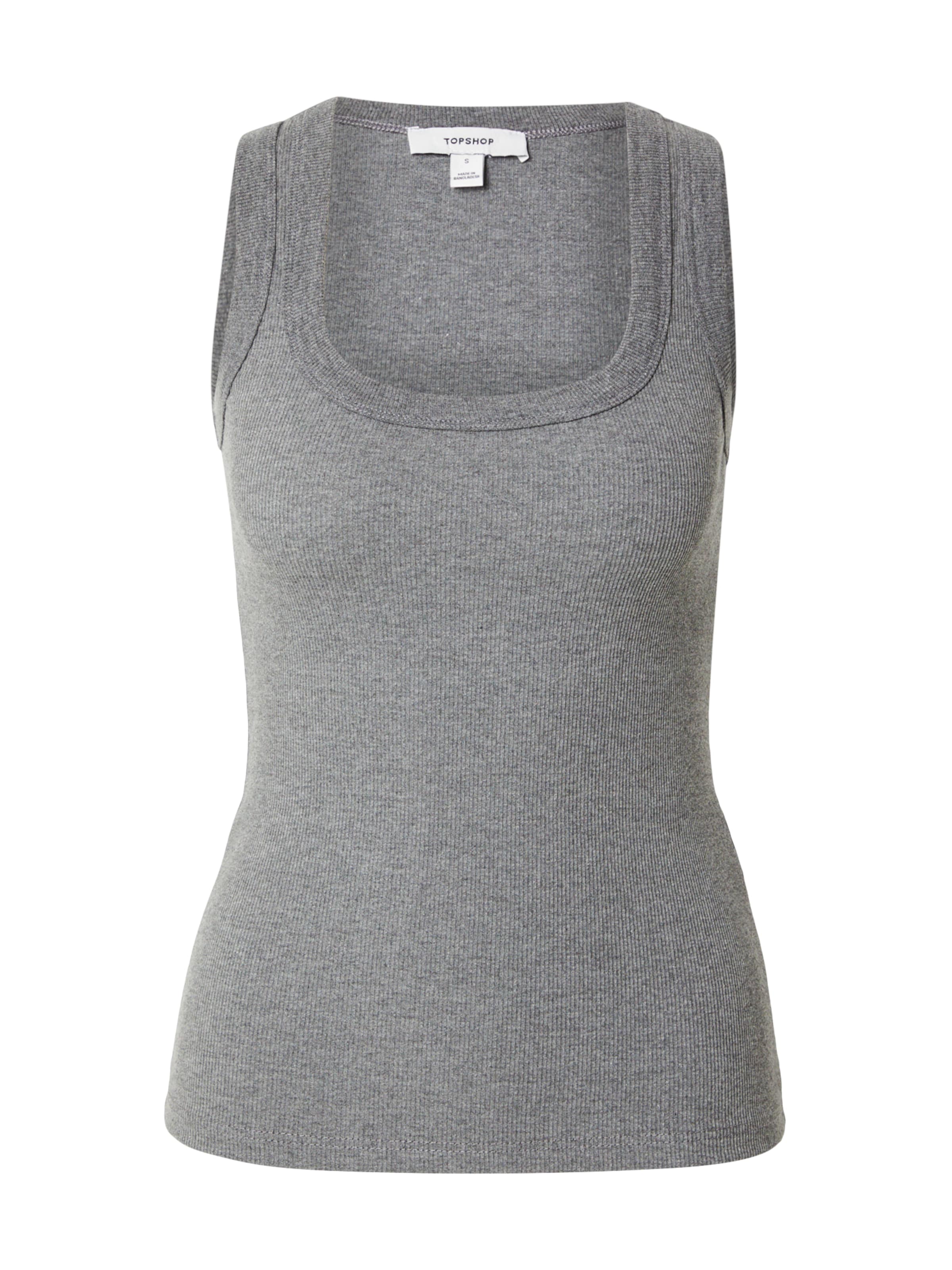 TOPSHOP Top 'HONEY' – šedá: přední strana