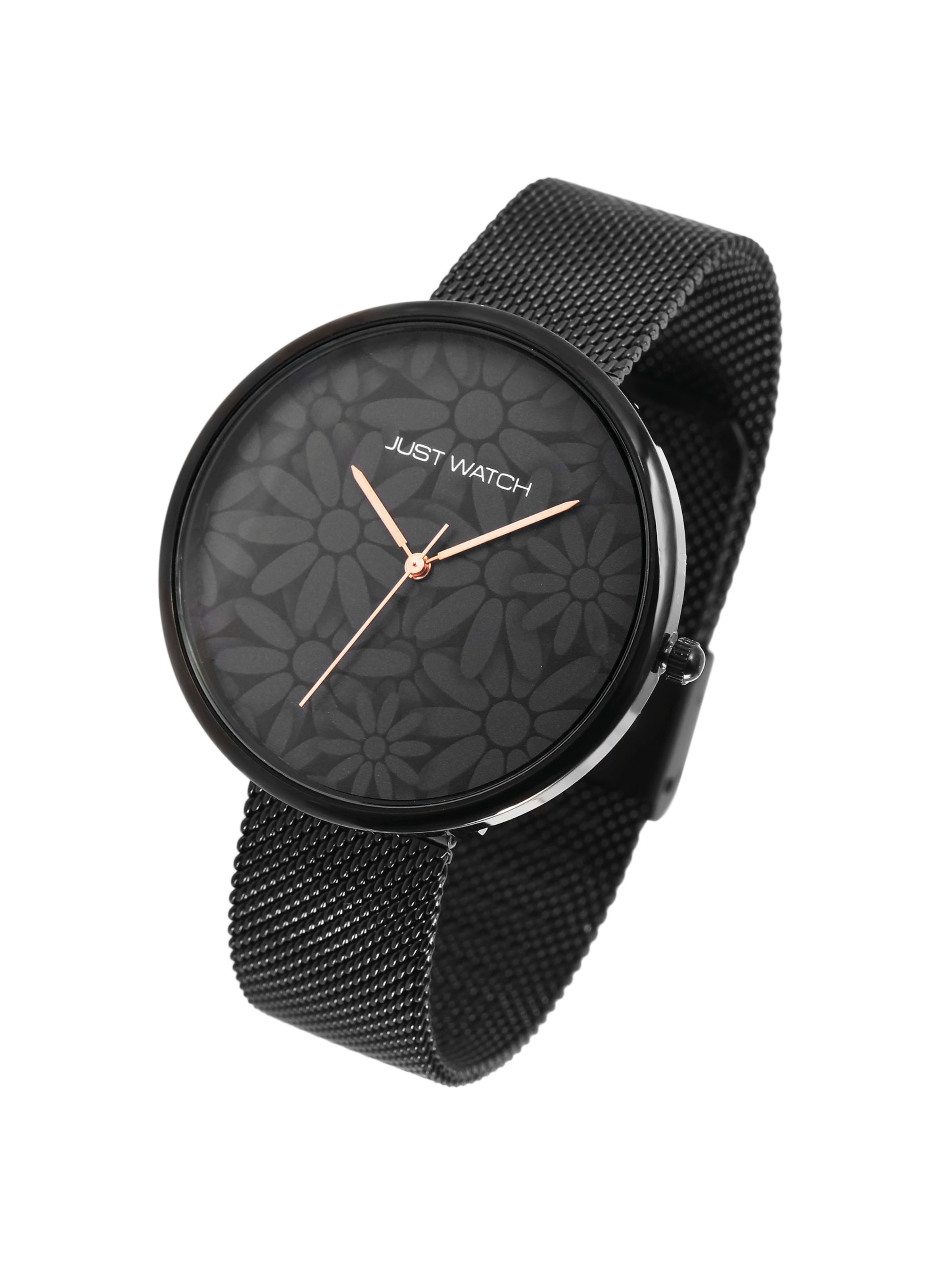 Just Watch Analog Watch 'Floriane, 3 ATM' in Black
