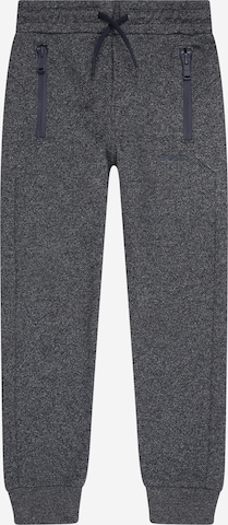 BOSS Kidswear Tapered Pants in Blue: front