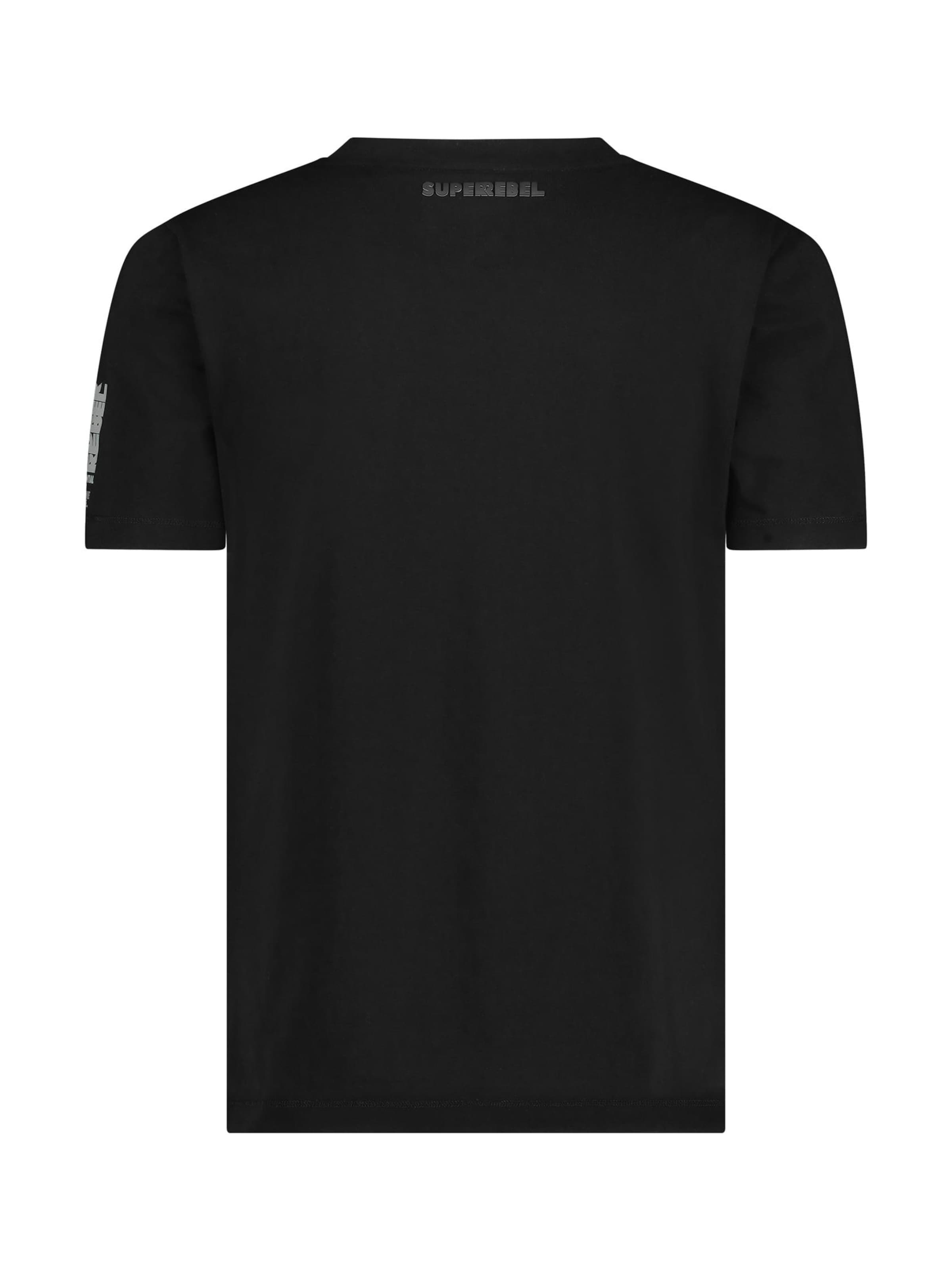 Maglietta 'MARLON' di SUPERREBEL® GEAR in nero