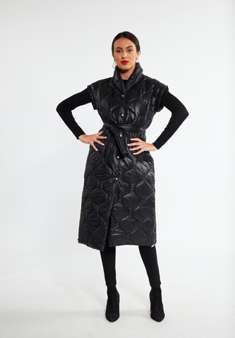 Gilet faina en noir : devant