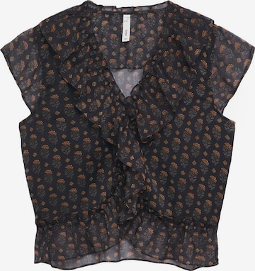 MANGO Blouse 'IMMA' in Black: front