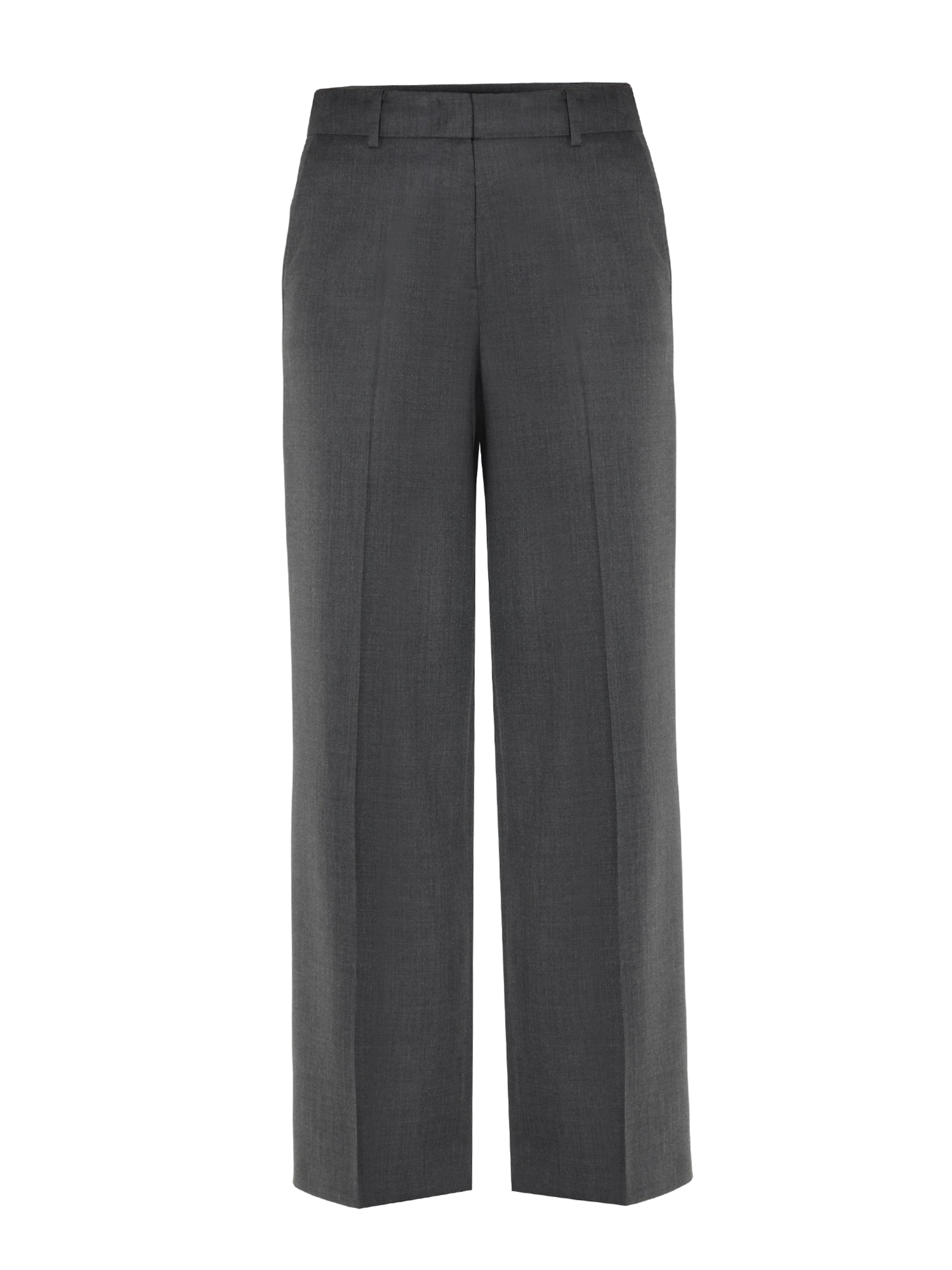 Wide Leg Pantalon à plis 'Masda 1' TATUUM en gris : devant