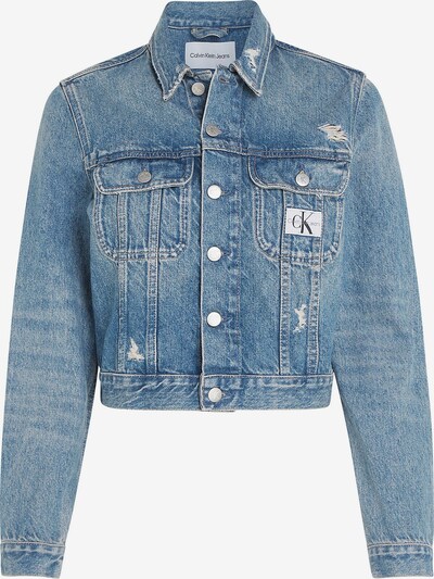 Calvin Klein Jeans Prijelazna jakna u plavi traper / crna / bijela, Pregled proizvoda