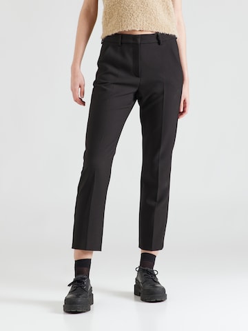 Weekend Max Mara Slimfit Pantalon 'RANA' in Zwart: voorkant