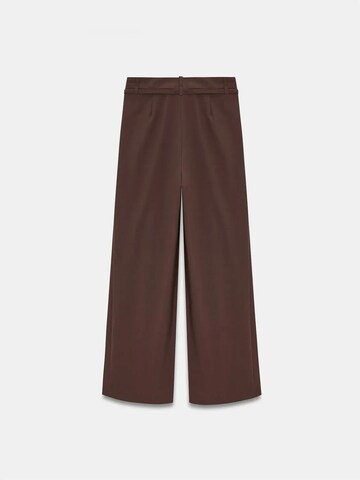 Dilvin Wide leg Pants in Brown