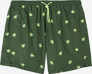 CALZEDONIA Regular Board Shorts in Green: front