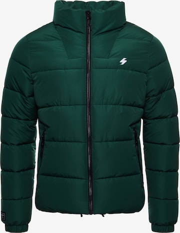 Superdry Winterjas in Groen: voorkant