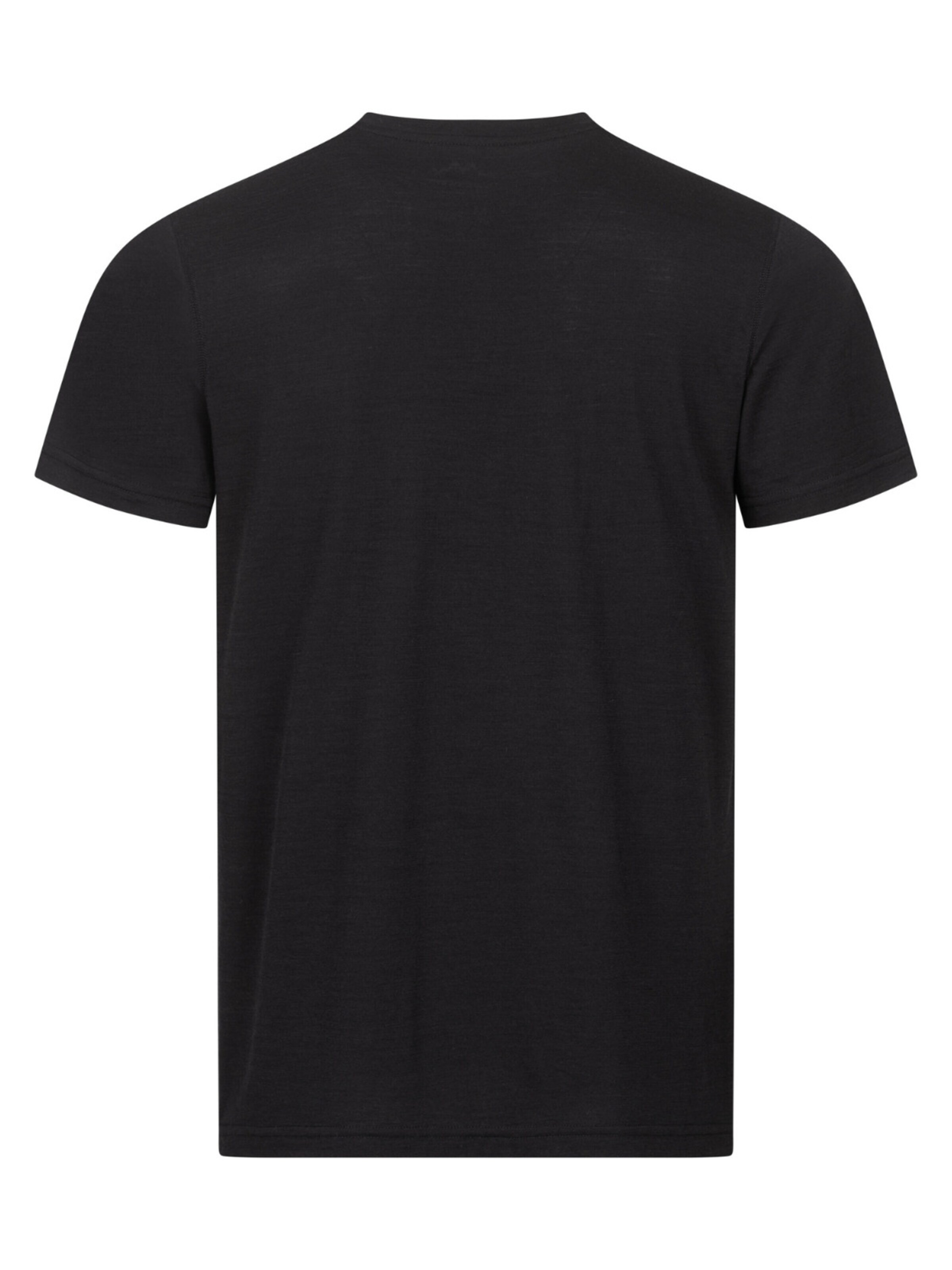 Alpenwert Shirt 'T-Shirt Herren Merino' in Black