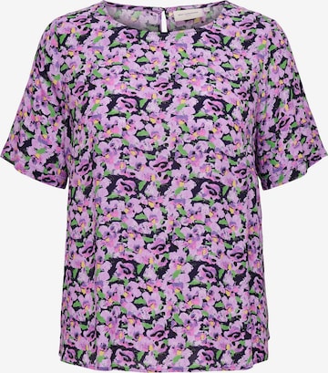 Camicia da donna 'Mizza' di ONLY Carmakoma in lilla: frontale