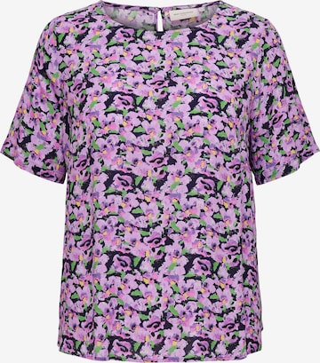 ONLY Carmakoma Bluse 'Mizza' in Lila: predná strana