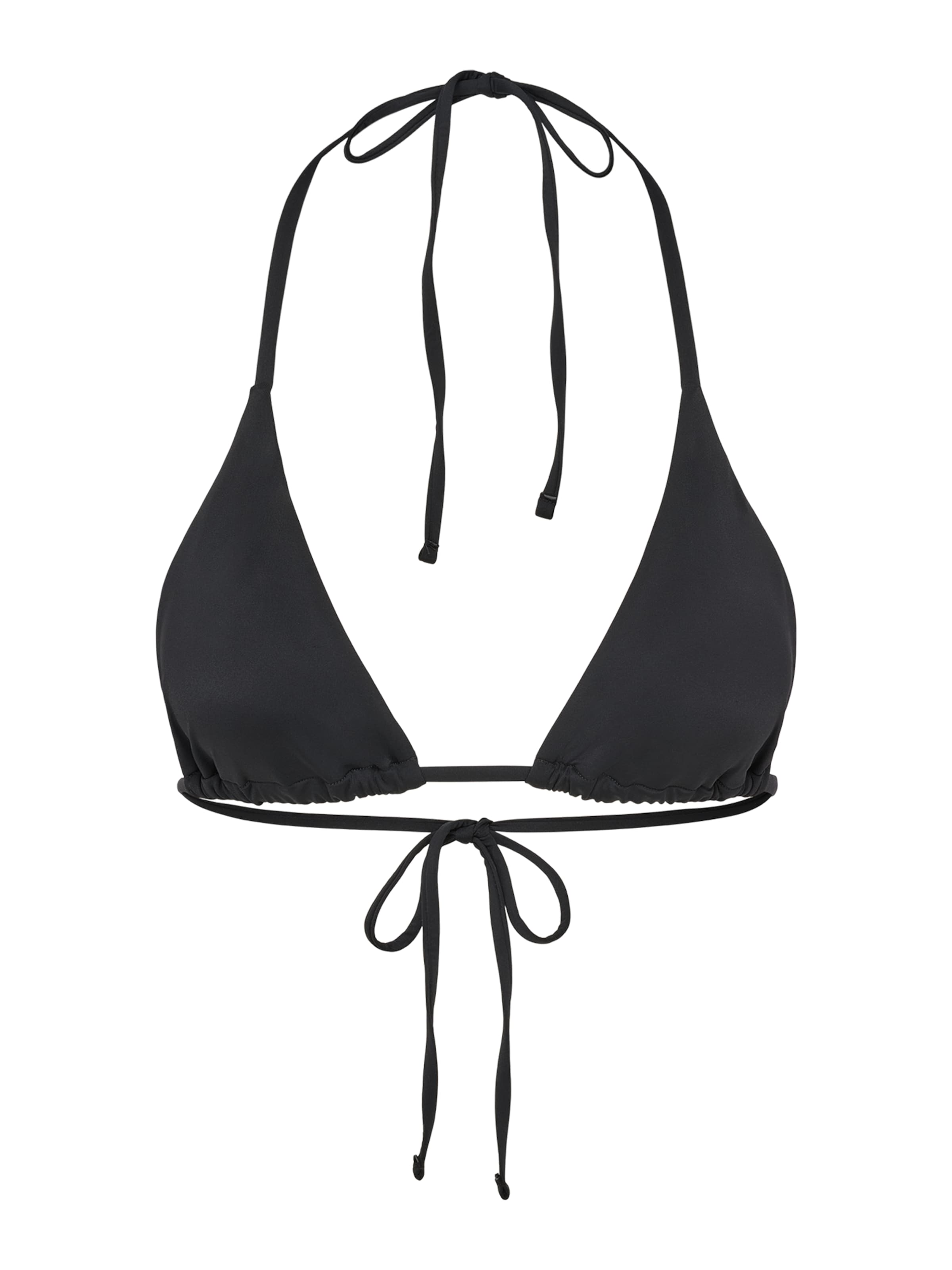 LeGer by Lena GerckeTrokutasti Bikini gornji dio 'Giulia' - crna boja: prednji dio