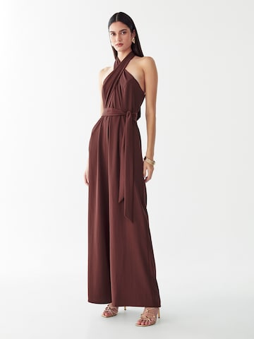Tuta jumpsuit 'Amerie' di BWLDR in marrone