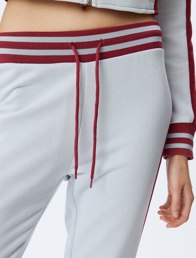 Koton Pants in Grey / Wine red, Item view