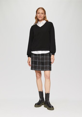 s.Oliver Sweatshirt in Black