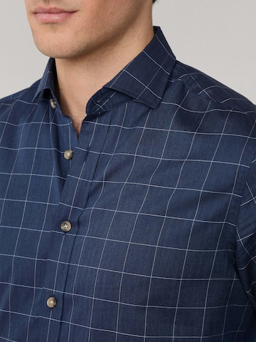 Hackett London Slim Fit Hemd in Blau