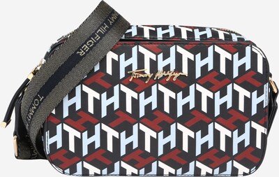 TOMMY HILFIGER Torba preko ramena u mornarsko plava / azur / krvavo crvena / bijela, Pregled proizvoda