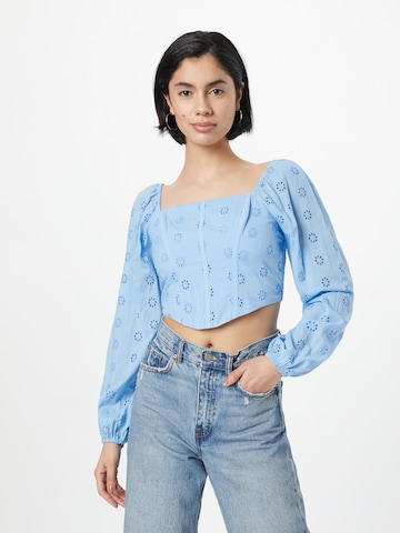 HOLLISTER Blouse 'EMEA' in Blue: front