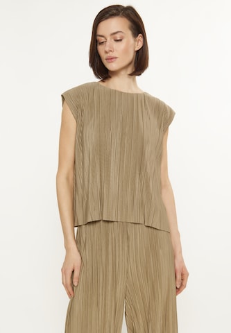 Chemisier usha WHITE LABEL en beige : devant