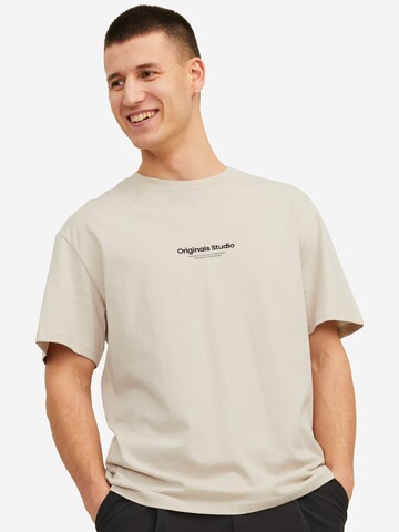 JACK & JONES Shirt 'Jorvesterbro' in Bruin: voorkant