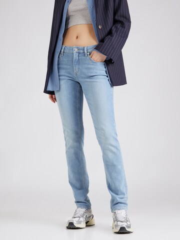 Slimfit Jeans 'Catie' de la QS pe albastru: față