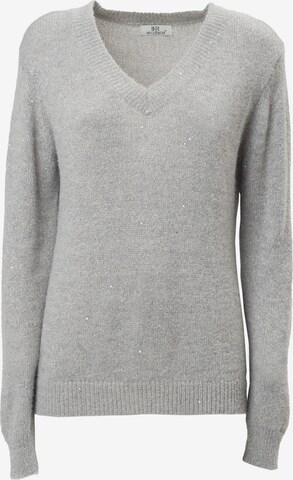 Influencer Pullover in Grau: predná strana