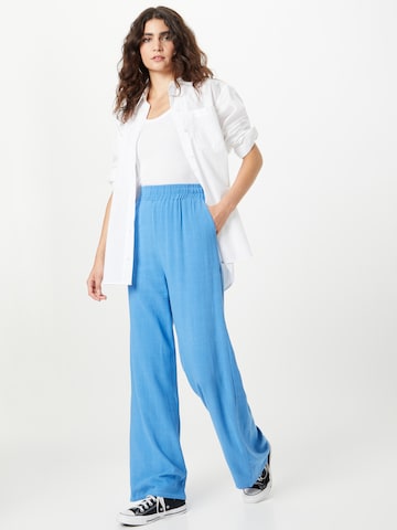 SISTERS POINT Wide Leg Hose 'GLUTI' in Blau