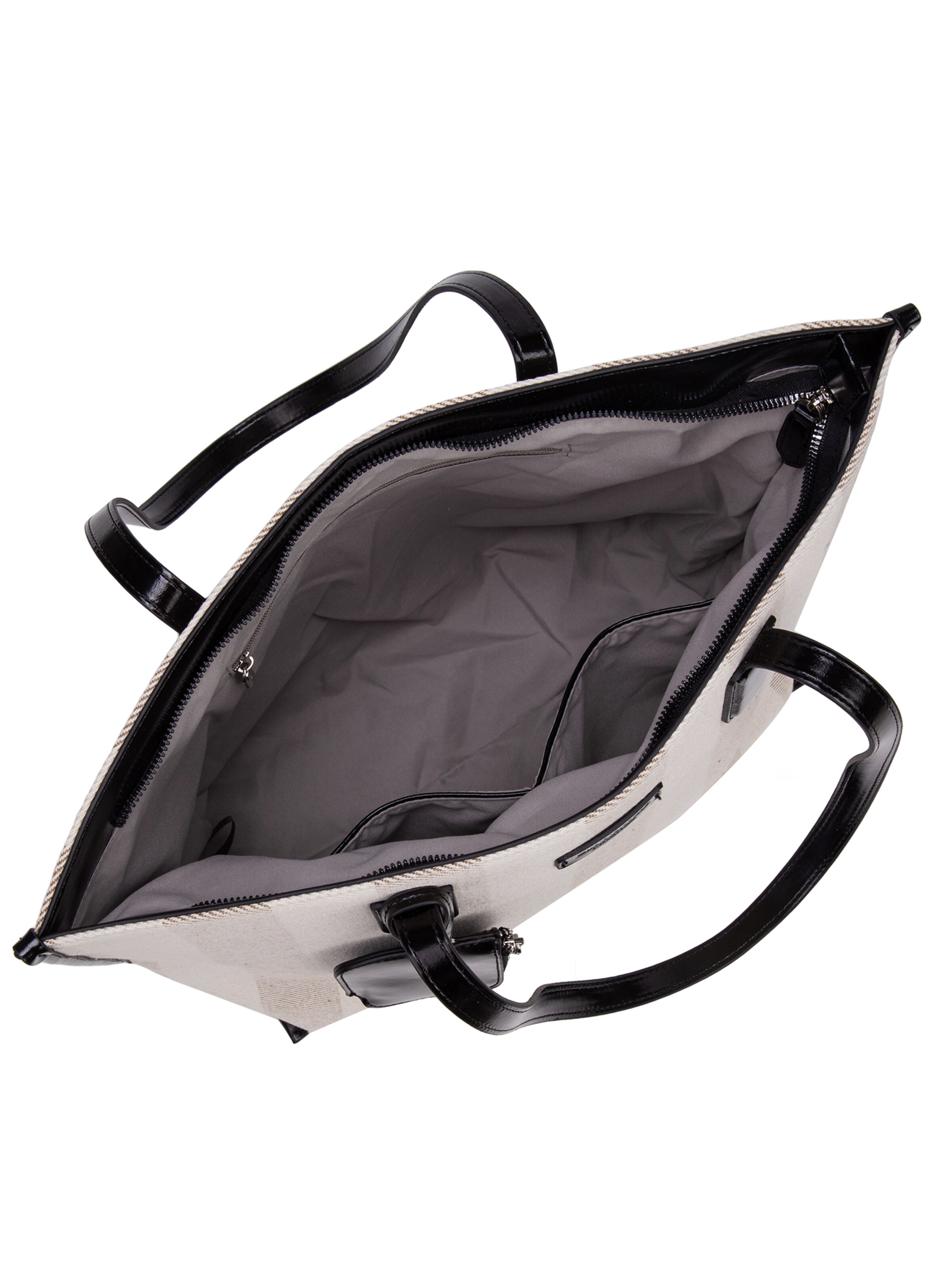 Shopper 'Borsa Shopper Donna Diana & Co Firenze - Righe e con Zip' di Diana&Co. in grigio